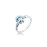 Anello Mirco Visconti Donna in Oro bianco Acquamarina LF232/5ACO - LF232/5ACO